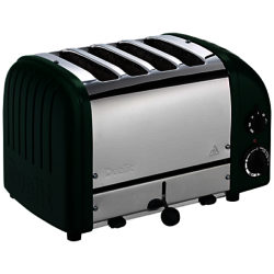 Dualit Made to Order Classic 4-Slice Toaster Stainless Steel/Moss Green Matt